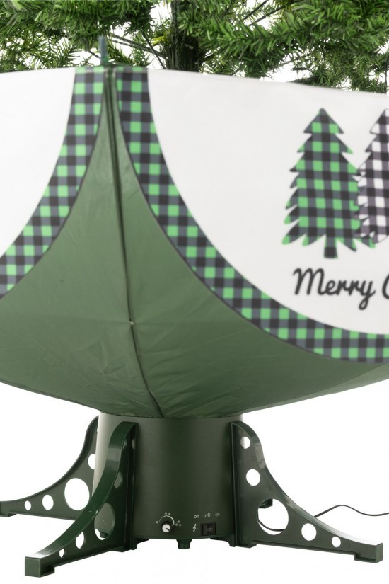 J-Line J Line arbres sapins de noel sur pied Jolipa Arbre Led Renne Enneigé Fer Rouge Noël Vert.