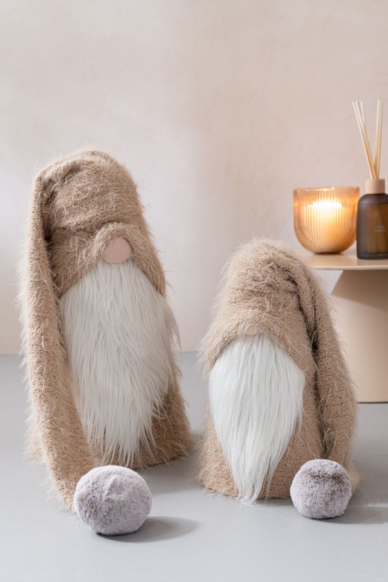 Jolipa Père Noël Hiver Polyester Beige Blanc Small.