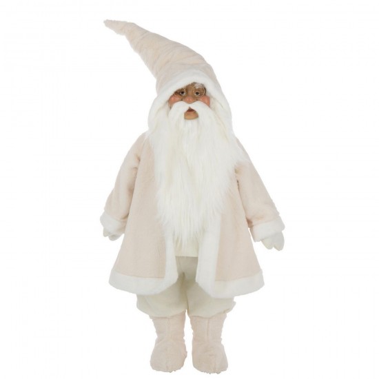 J Line Père Noël Lunettes Polyester Blanc L22xB38xH155 cm Jline 59509 by Jolipa 59509.