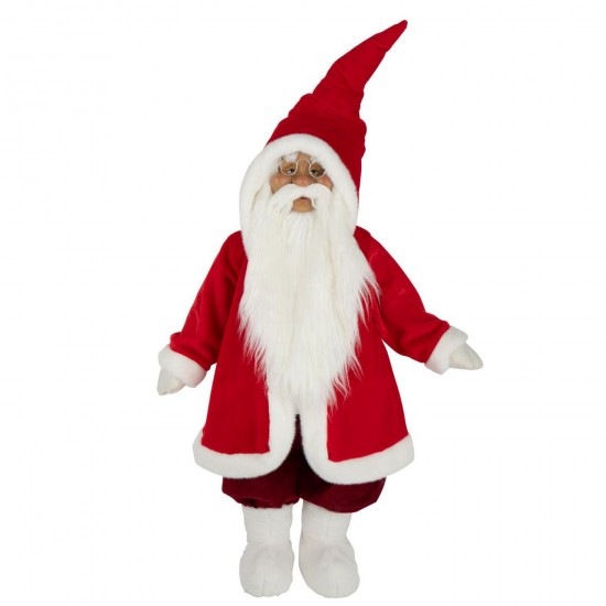 J Line Père Noël Lunettes Polyester Rouge Blanc L22xB38xH155 cm Jline 59511 by Jolipa 59511.