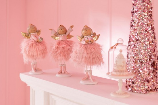 Jolipa Ange Coeur Diamant Polyrésine Rose Clair Large Assortiment De 3.