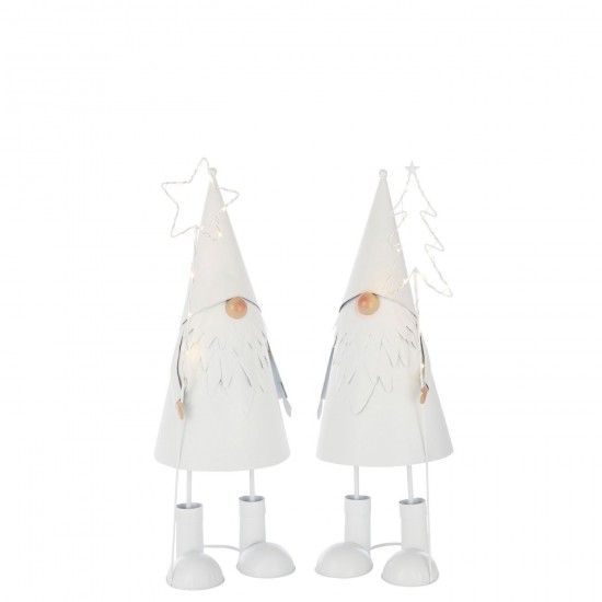 J-line 59553 Jolipa JLine figurines pere noel ou bonhomme de neige.