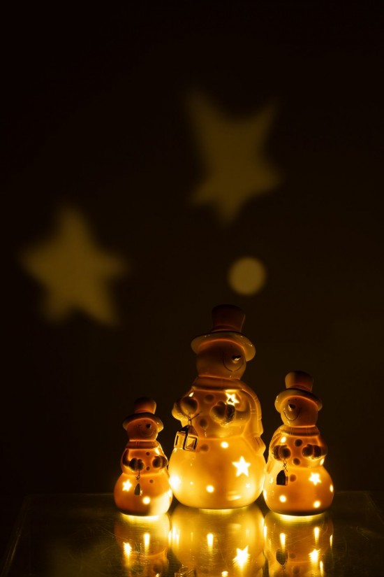 J Line Bonhomme De Neige Led Porcelaine Écru Large L11xB11xH22 cm Jline 59714 by Jolipa 59714.