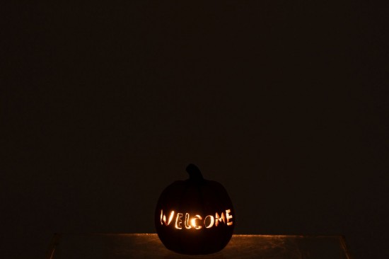 J-Line J Line potirons giraumons courges statuettes Jolipa Citrouille Welcome Argile Caramel Small.