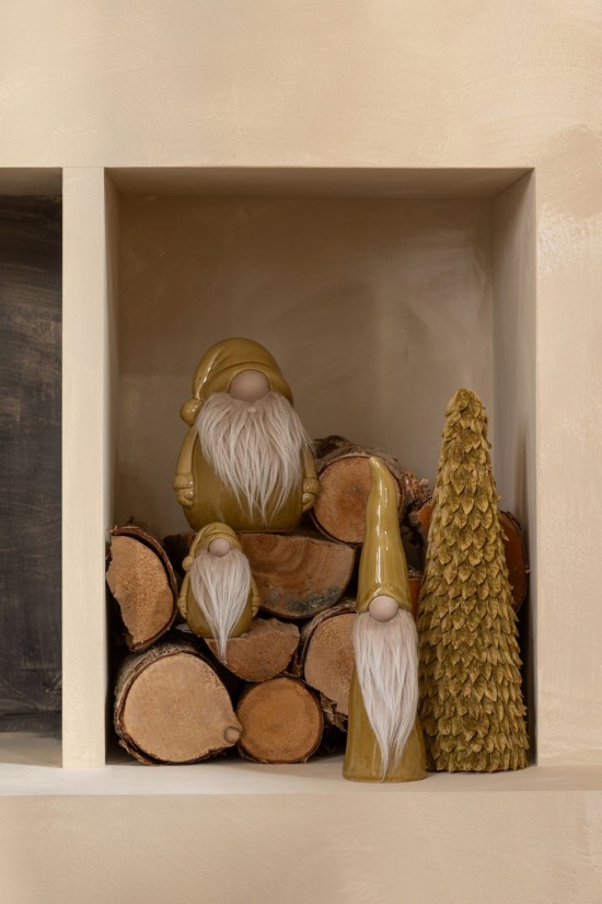 Jolipa Lutin Textile Barbe Porcelaine Ocre Large.