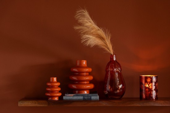 Jolipa Vase Buoys Porcelaine Brillante Terracotta Medium.