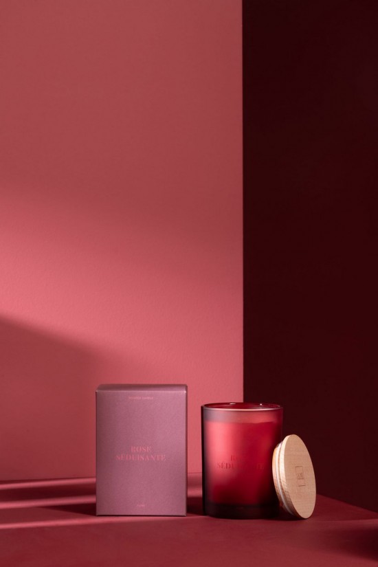 J-Line J Line bougies parfumées Bougie Senteur Accords Essentiels Rose Seduisante 38H.