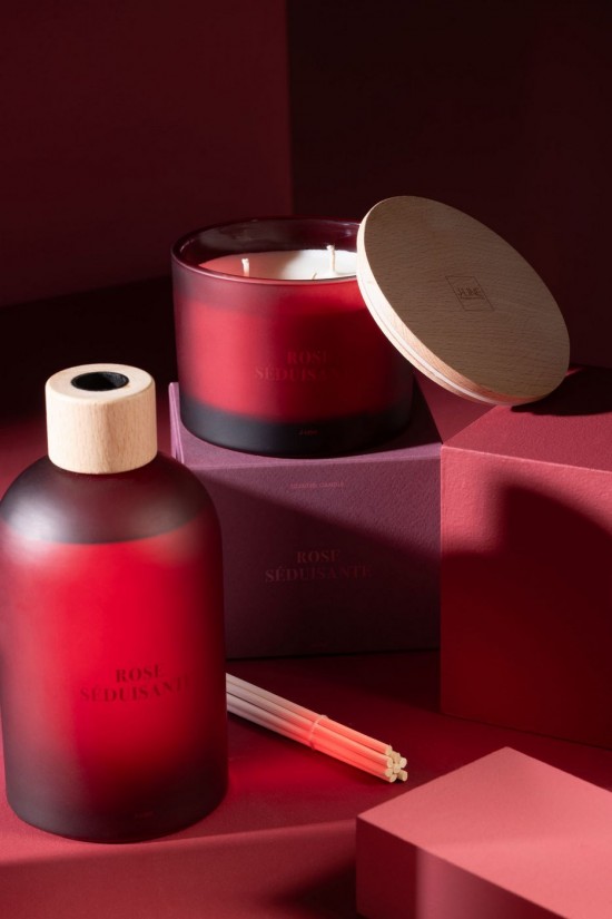 Jolipa Bougie Senteur Accords Essentiels Rose Seduisante 28H.