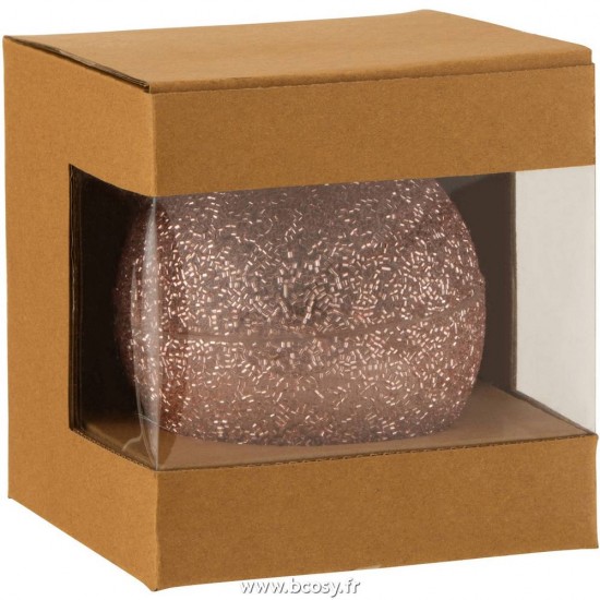 J-Line bougies Jolipa Jline Bougie Boule De Noel Perle Verre Rose