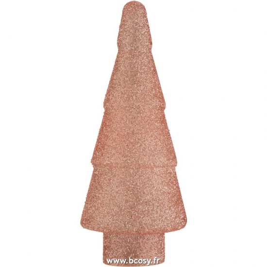 J Line Sapin De Noel Led Perle Verre Rose Large 41H Jline 6107 by Jolipa 6107