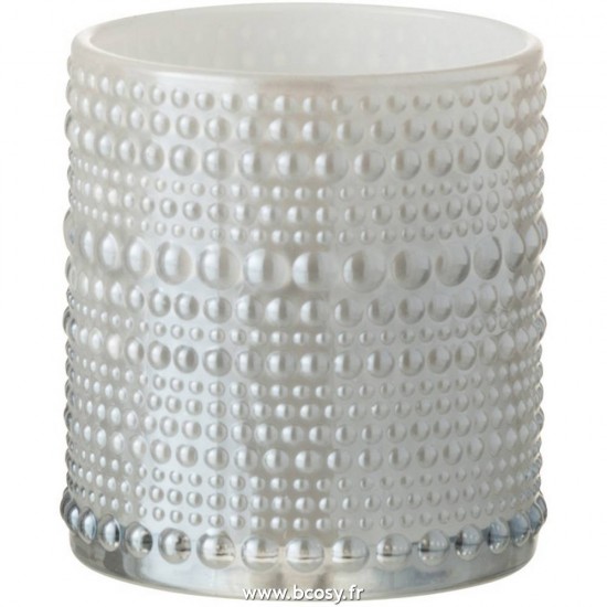 J Line Photophore Boules Verre Gris Small 8H Jline 6597 by Jolipa 6597