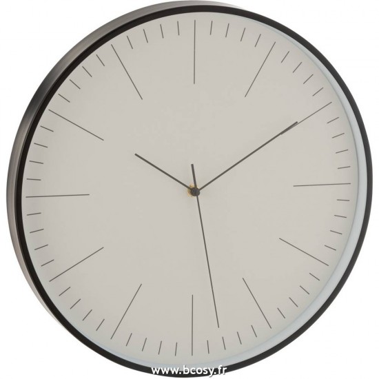 J Line Horloge Gerbert Aluminium Noir Ø40 Jline 6617 by Jolipa 6617