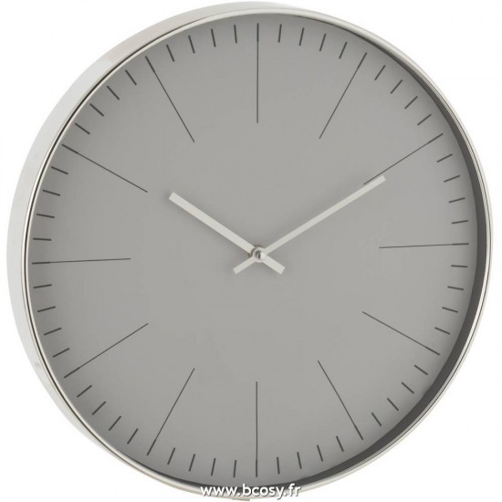 J Line Horloge Silvester Plastique Argent Ø40 Jline 6621 by Jolipa 6621
