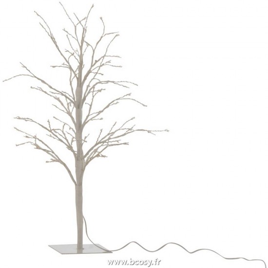 J Line Arbre Nu+Led Metal Blanc Small 60H Jline 6630 by Jolipa 6630