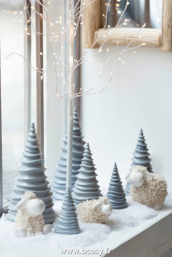 Jolipa Jline Arbre Nu Led Metal Blanc Medium