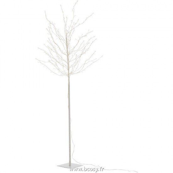 J Line Arbre Nu+Led Metal Blanc Large 180H Jline 6632 by Jolipa 6632