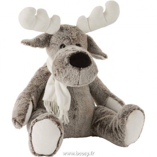 J Line Elan+Echarpe Peluche Gris Blanc Large Jline 6805 by Jolipa 6805