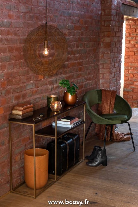 Jolipa Jline Plaid Floches Coton Rouille