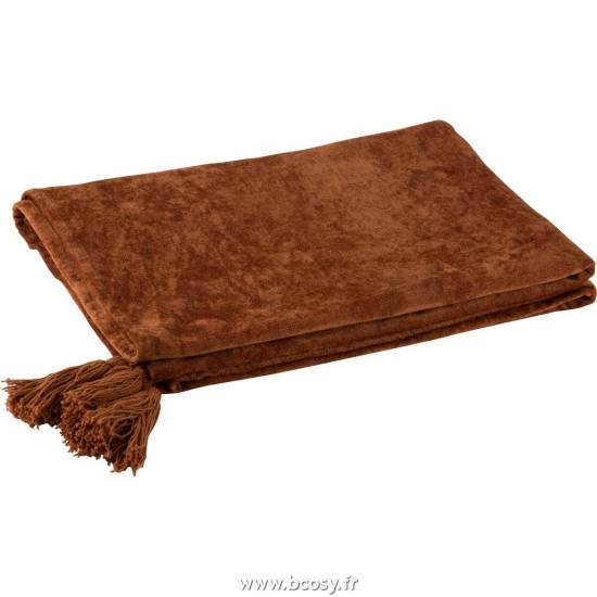 J Line Plaid Floches Coton Rouille Jline 7044 by Jolipa 7044