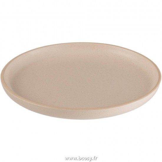 J Line Assiette Marie Ceramique Creme Small Ø20 Jline 7168 by Jolipa 7168 Assortiment de 6 pcs