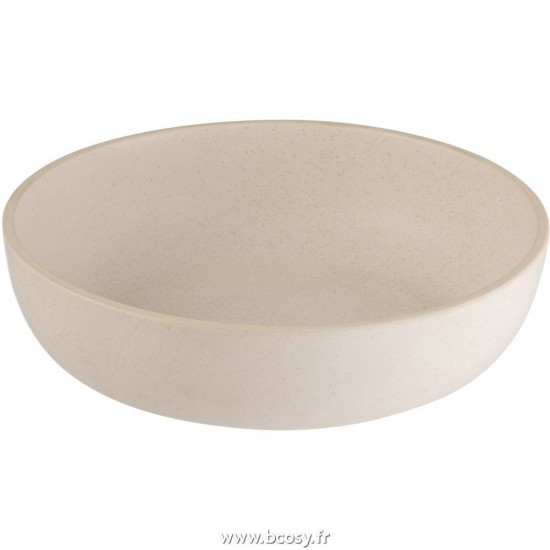 J Line Assiette Pates Marie Ceramique Creme Ø23 Jline 7174 by Jolipa 7174