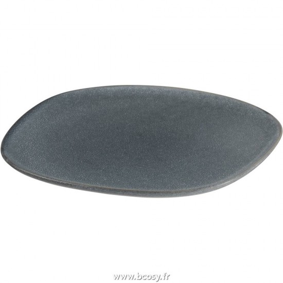 J Line Assiette Louise Ceramique Gris Large Ø26 Jline 7182 by Jolipa 7182 Assortiment de 4 pcs