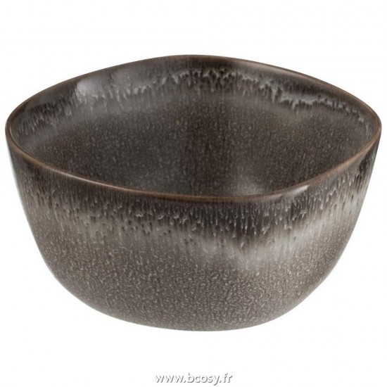 J Line Bol Louise Ceramique Marron Small Ø11 Jline 7193 by Jolipa 7193 Assortiment de 6 pcs