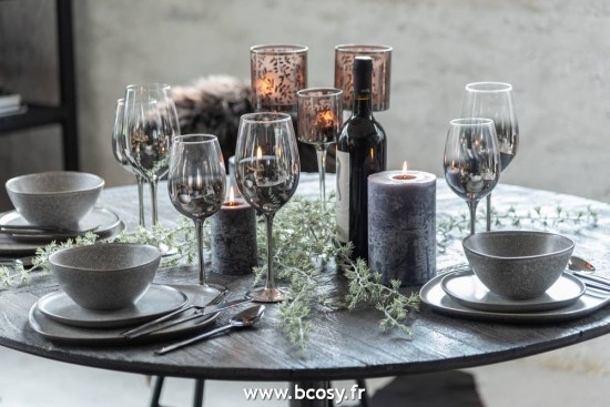 Jolipa Jline Assiette Louise Ceramique Marron Large