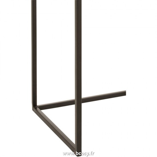 J-Line tables de drapier murales Jolipa Jline Set De 2 Console Rectangulaire Aluminium Rouille