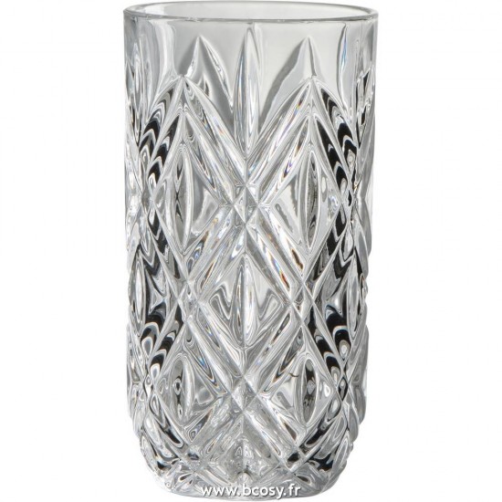 J Line Drinkglas Anna Hoog Glas 14H Jline 7613 by Jolipa 7613 Assortiment de 6 pcs