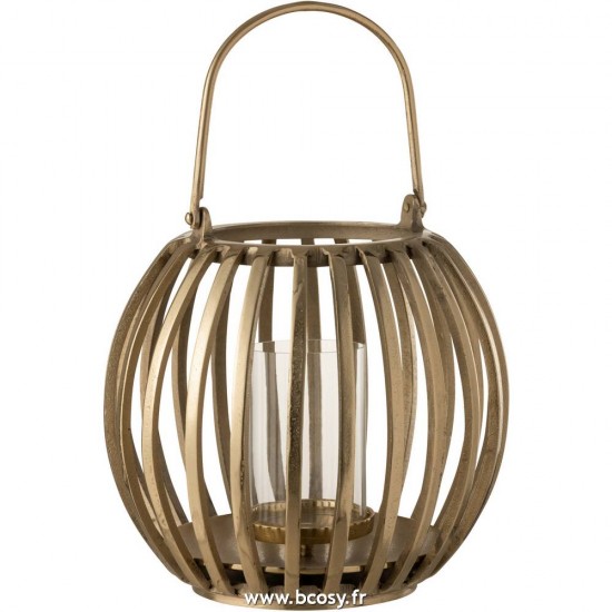 J Line Lanterne Boule Aluminium Or 35H Jline 7643 by Jolipa 7643