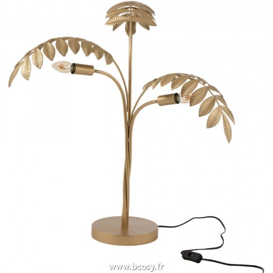 J Line Lampe Palmier Zinc Or 70H Jline 7811 by Jolipa 7811