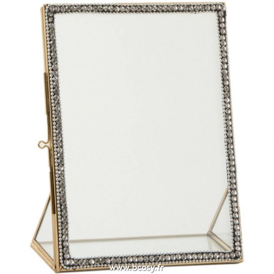 J Line Cadre Photo Bijou Metal Verre Or Small 15x20 Jline 7834 by Jolipa 7834