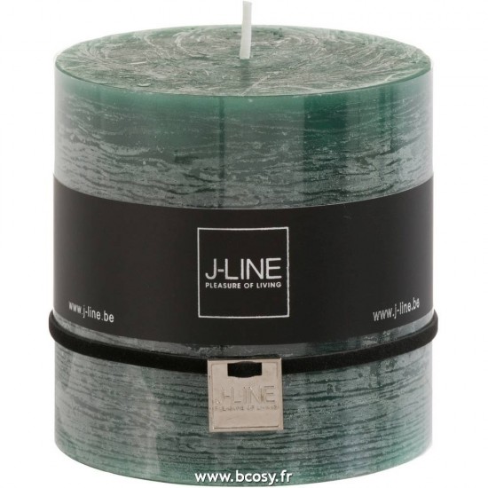 J Line Bougie Cylindrique Vert Fonce 75H 10H Jline 80545 by Jolipa 80545