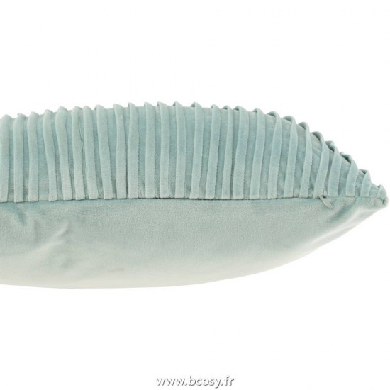 J-Line coussins Jolipa Jline Coussin Lignes Velours Menthe