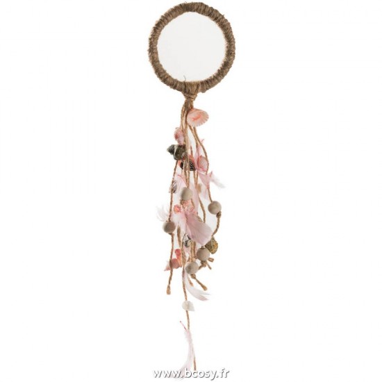 J Line Suspension Coquillage Plume Peche Small 30H Jline 83201 by Jolipa 83201