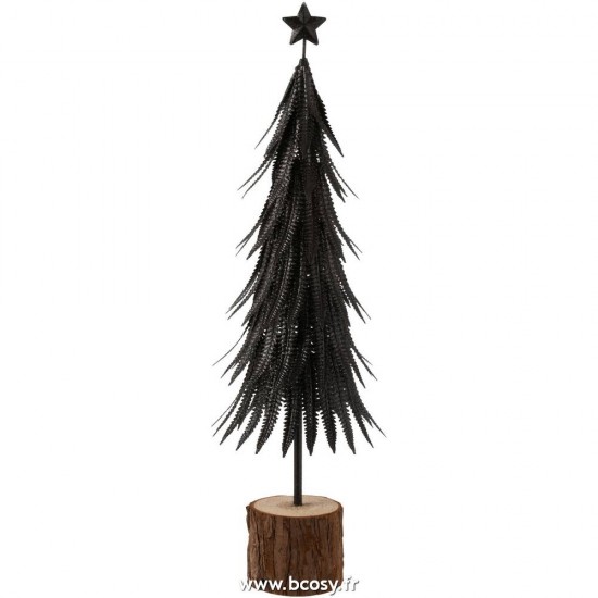 J Line Sapin De Noel Metal Paillettes Noir Small 57H Jline 8457 by Jolipa 8457