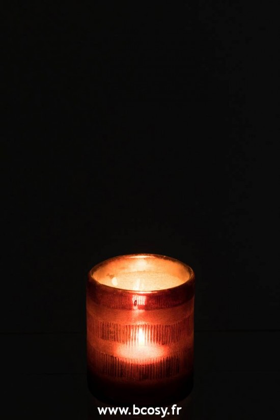 J-Line lanternes photophores Jolipa Jline Photophore Cylindrique Verre Marron Small