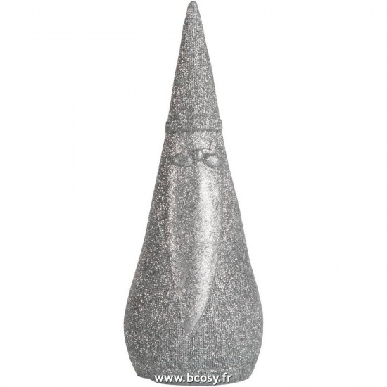 J Line Pere Noel Resine Argent Small 18H Jline 86731 by Jolipa 86731