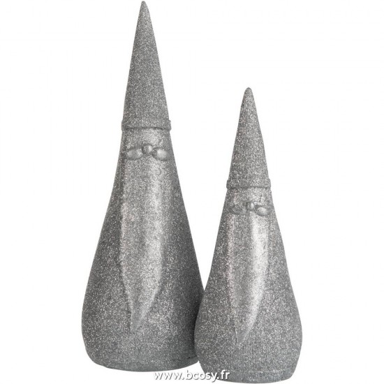 J-line 86732 Jolipa JLine figurines pere noel ou bonhomme de neige