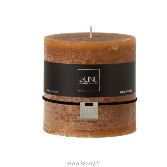 J Line Bougie Cylindrique Caramel 75H Ø10 Jline 8687 by Jolipa 8687