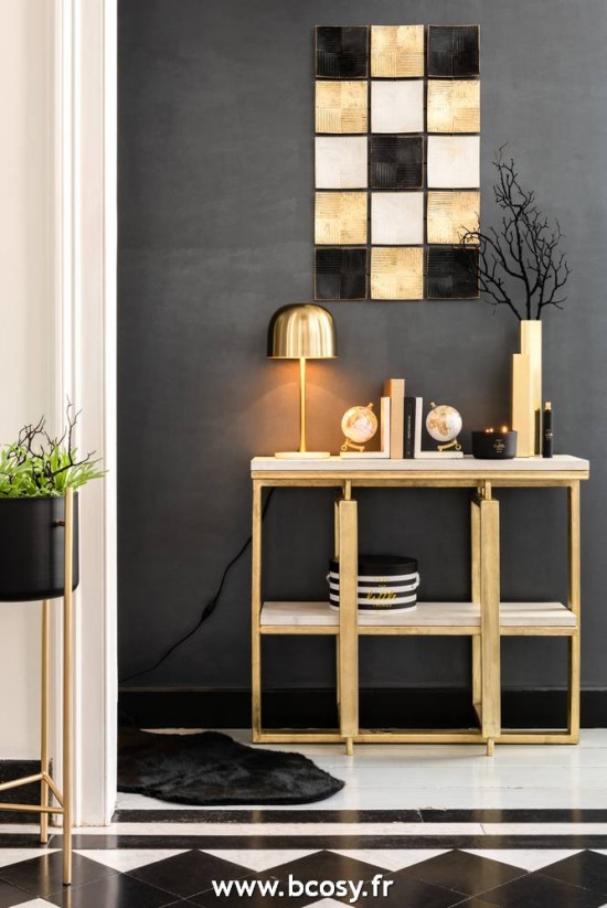 Jolipa Jline Tapis Mouton Fourrure Artificielle Noir