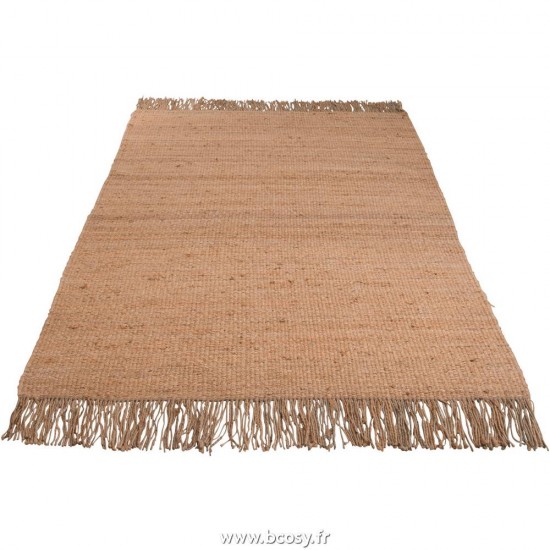 J Line Tapis Effiloche Jute Naturel Jline 88791 by Jolipa 88791