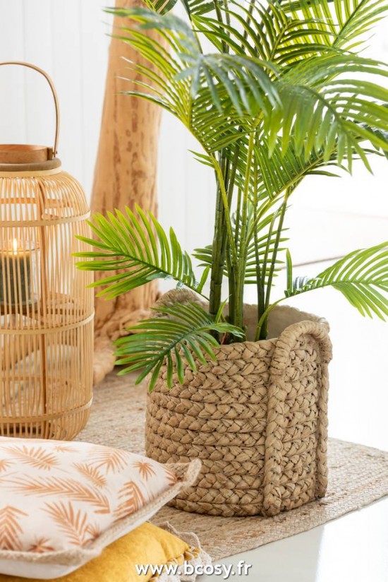 Jolipa Jline Cachepot Anses Ceramique Naturel Extra Large