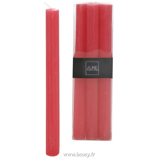 J Line Bte 6 Bougies Fuchsia 13H 24H Jline 93511 by Jolipa 93511