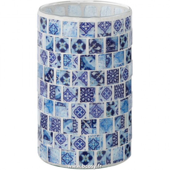 J Line Photophore Mosaique Bleu Jeans Large JLine 93748 by Jolipa 93748.