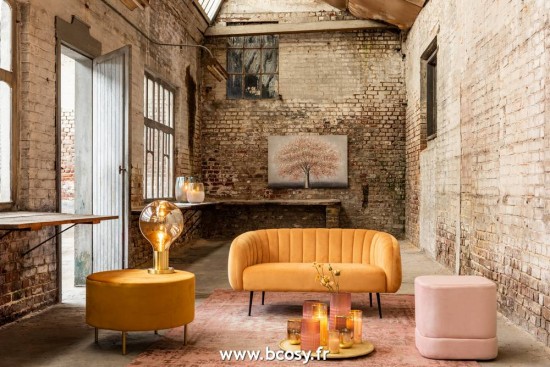 Jolipa Jline Lampe Led Brillante Verre Or Medium