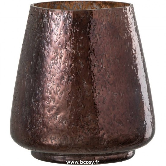 J Line Photophore Conique Verre Marron 16H Jline 95232 by Jolipa 95232