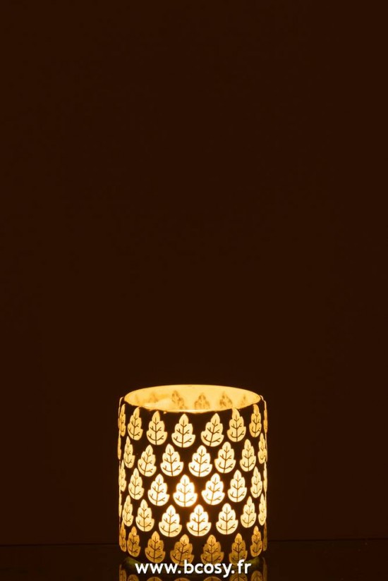 J-Line photophores Jolipa Jline Photophore Arbre Verre Blanc