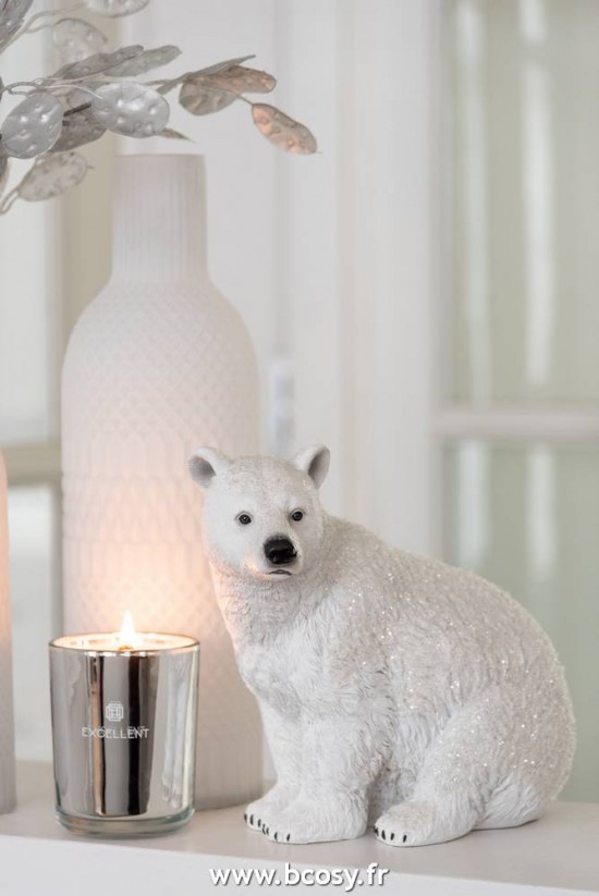 J-Line bougies parfumées Bougie Parfumee Excellent Cotton Candy Argent Small 50 Heures